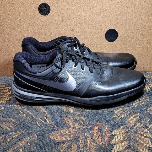 Nike Lunar Command 704427-001 Mens Black Low Top Lace Up Golf Athletic Shoes main image 4